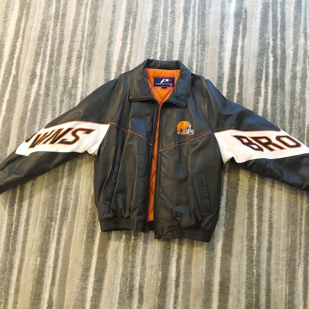 Genuine Leather NFL Cleveland Browns Jacket